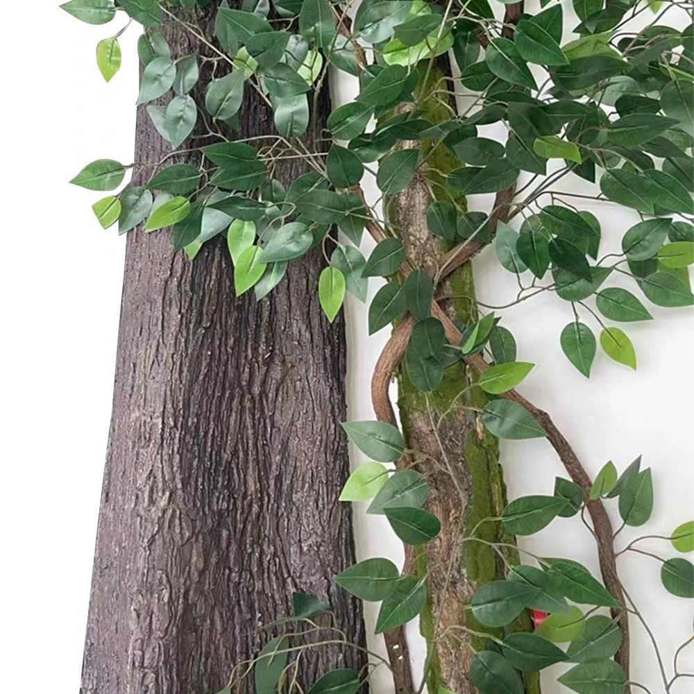 Artificial Tree Bark Wrap Flexible Rubber Plant Cover DIY Wall Garden Decor