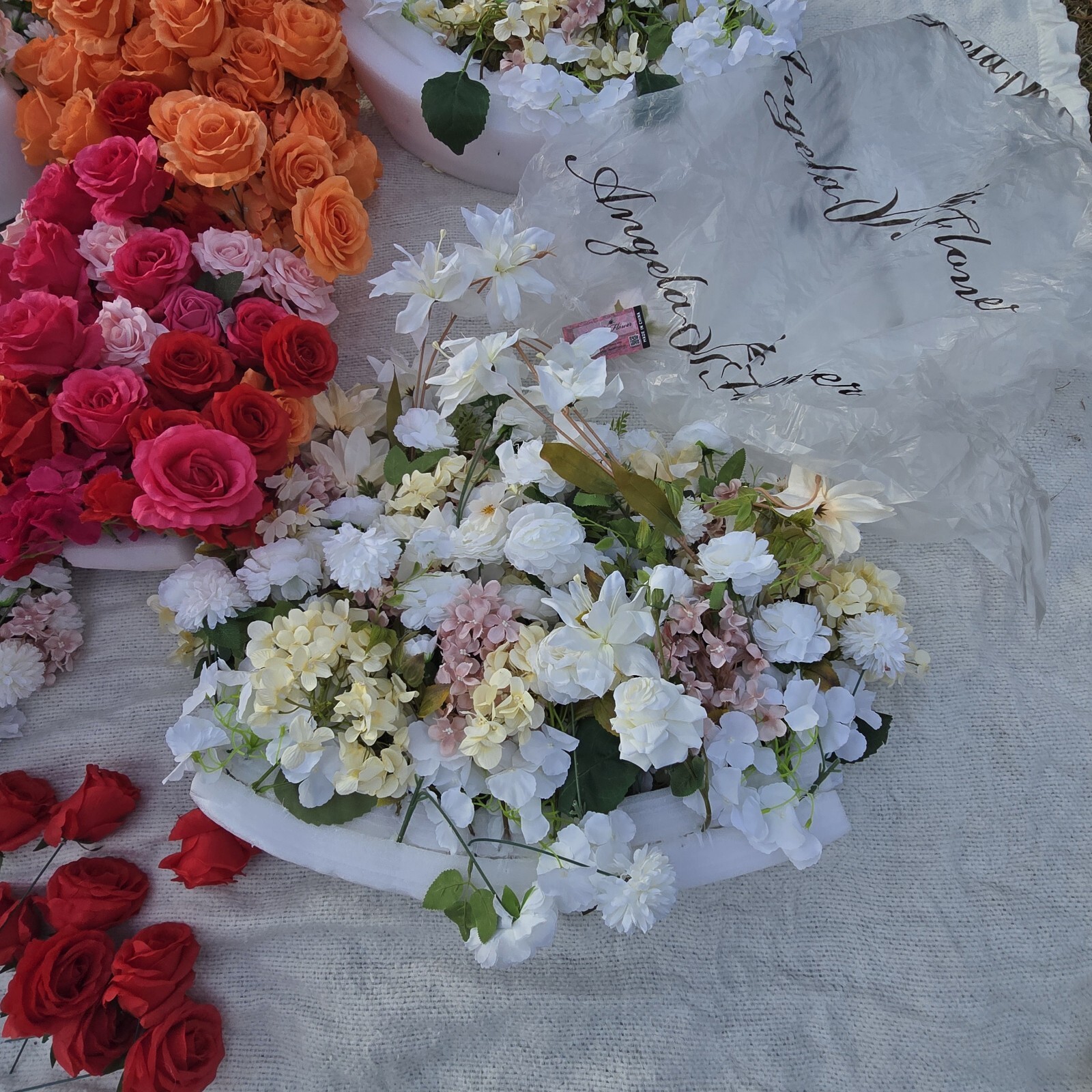 Wedding Flower Centerpiece Floral Arrangement X4 23″x24″ X1 34″ Roses + Extras