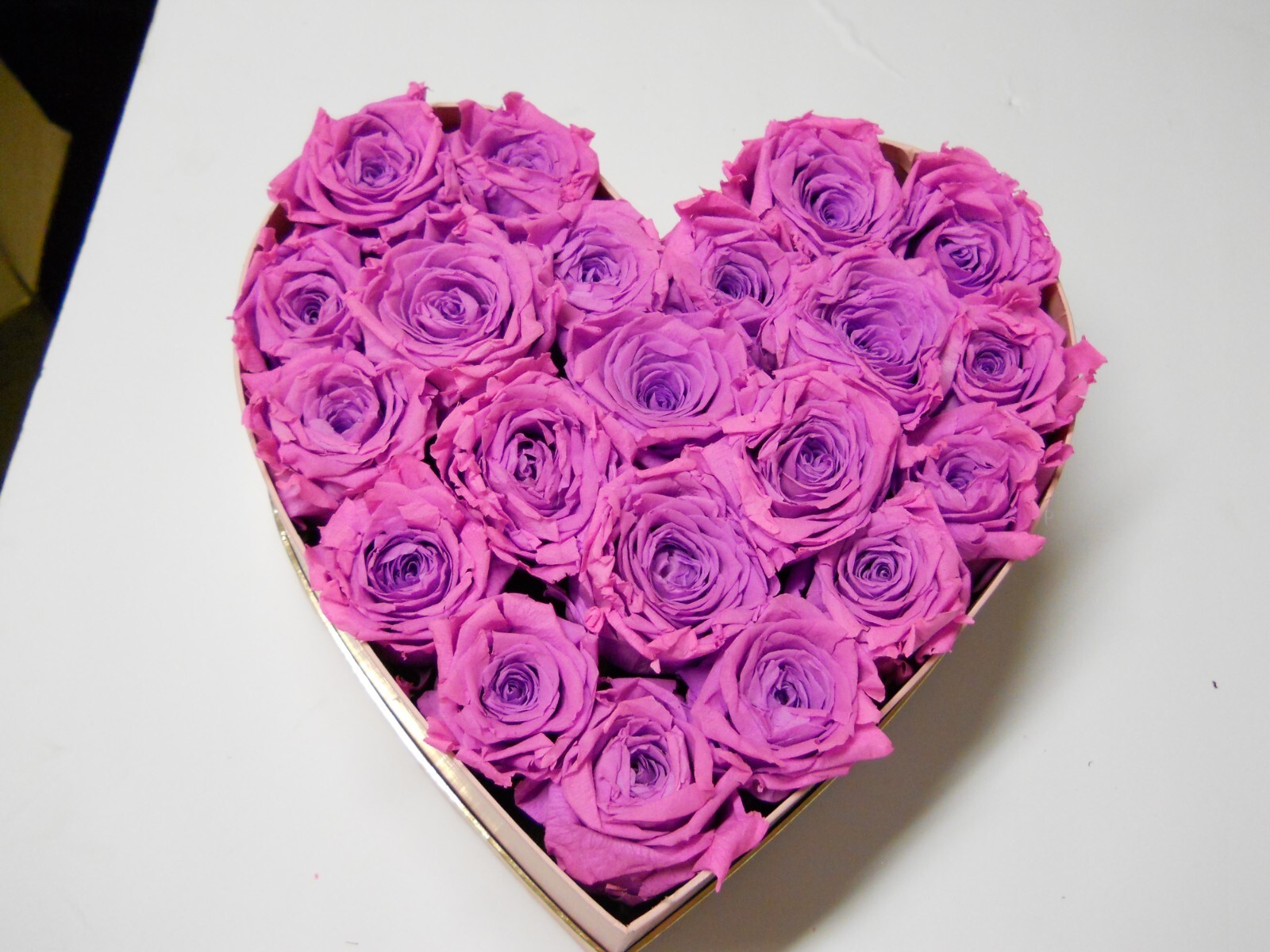 Verdissimo Real Preserved Roses Double Pink 6 Ct Wedding Floral Arrangements