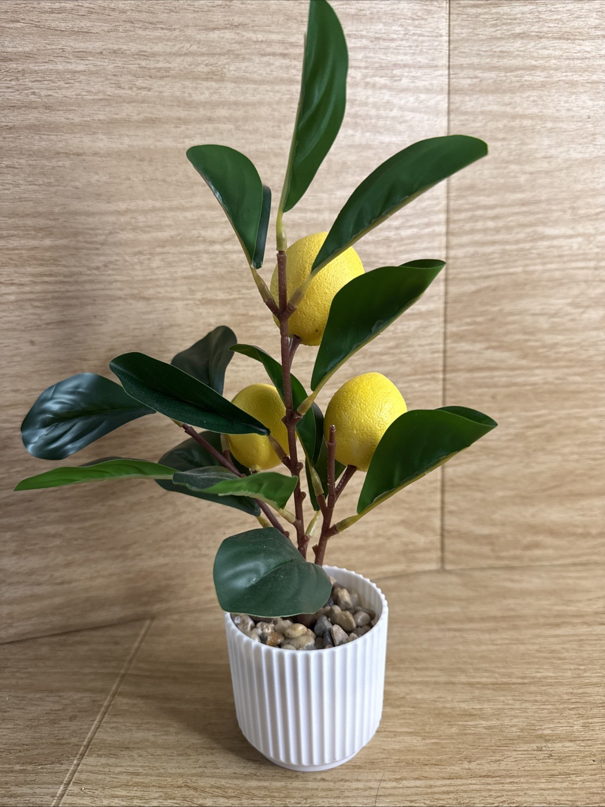 Artificial Lemon Plant Home Decor Potted Fake Lemon Fruit Tree Bonsai Office