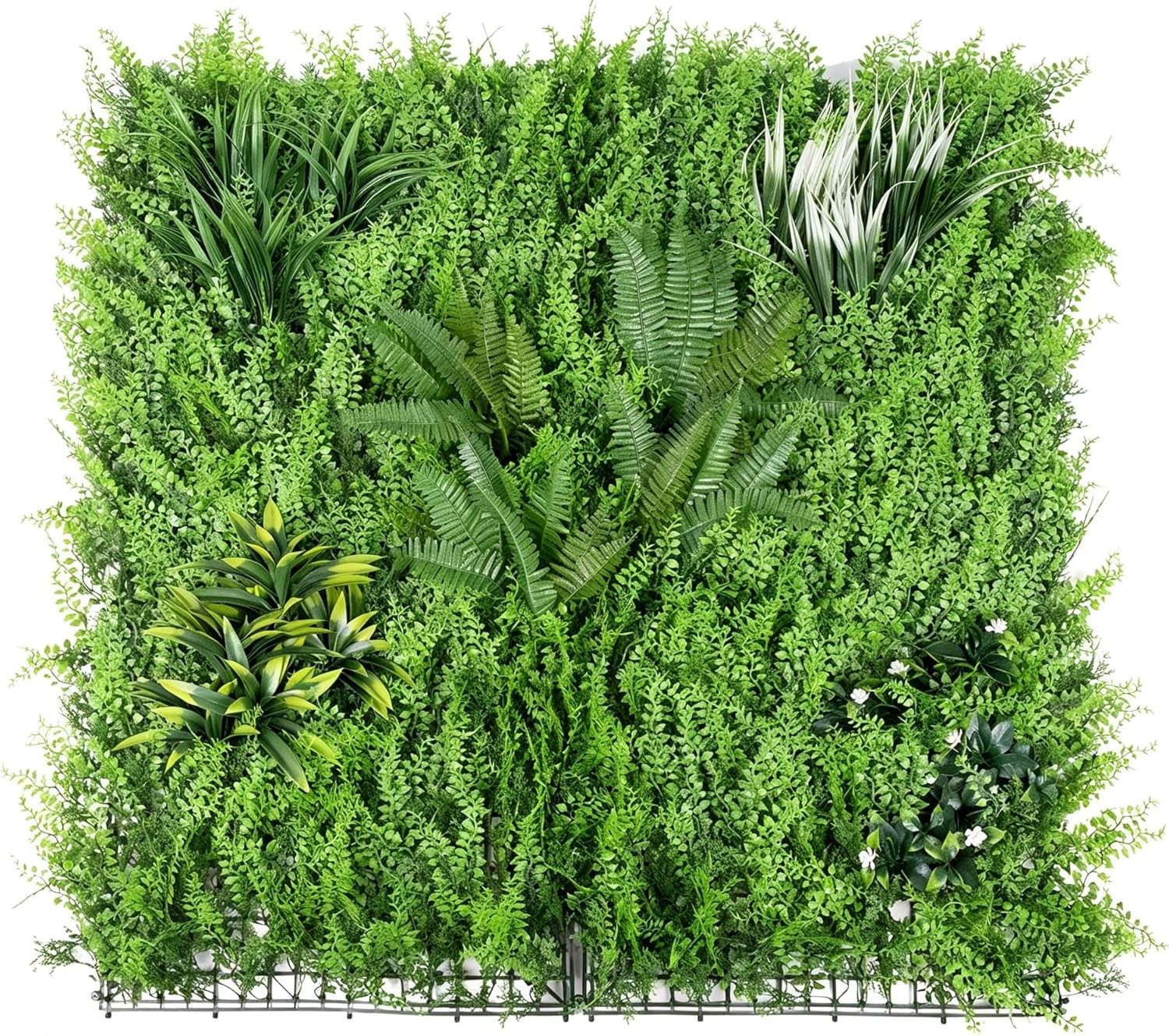 3PCS 40×40″ Artificial Boxwood Wall Hedge Mat Plant Panels Grass Fence Outdoor
