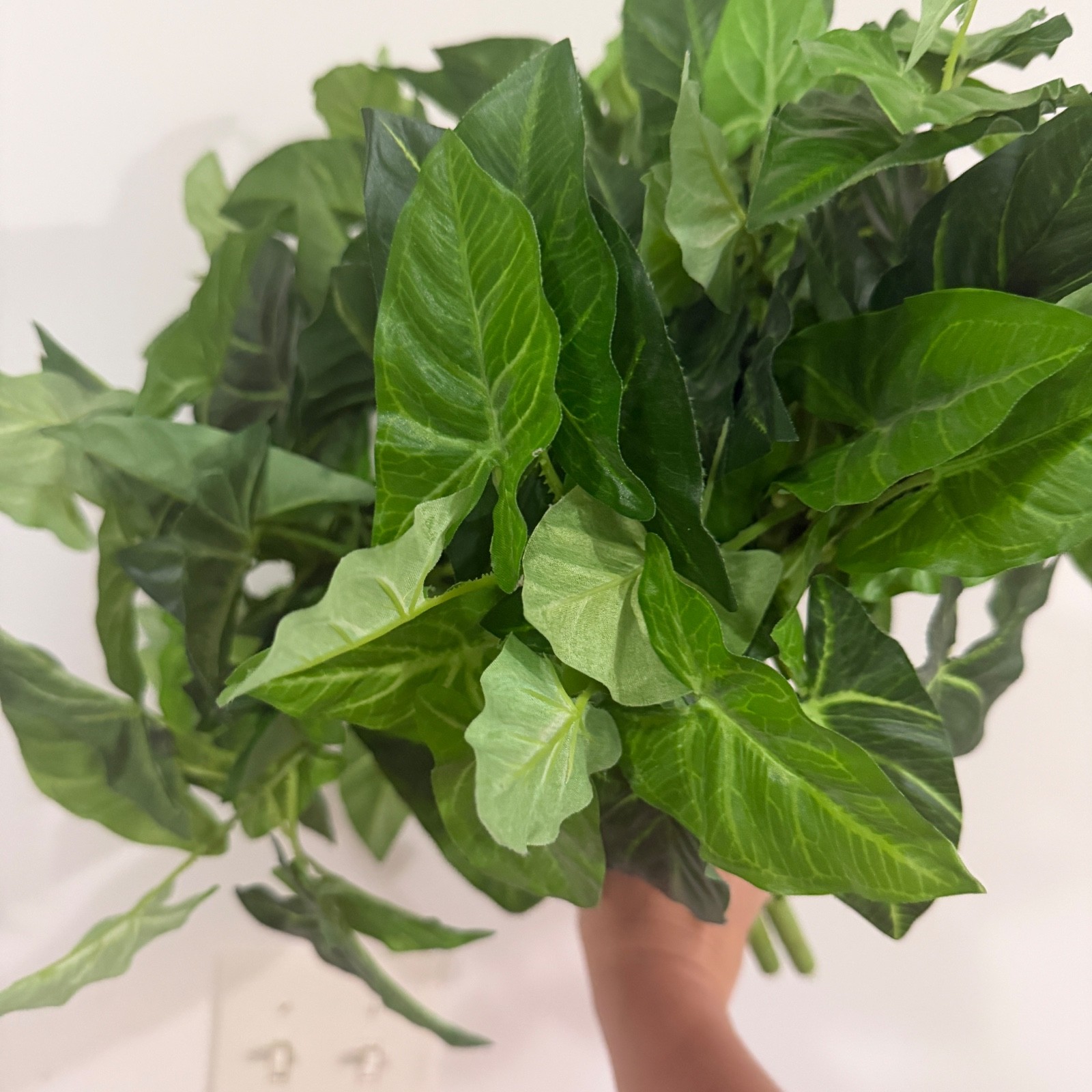 Artificial Syngonium Plant Bundle Faux Arrowhead Bush Green Home Office Decor 32