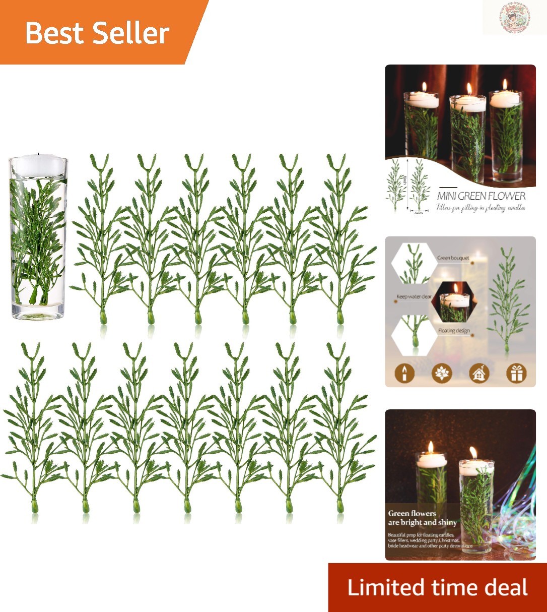 Bright and Shiny Faux Flower Vase Fillers – 50 Pcs for Stunning Centerpieces
