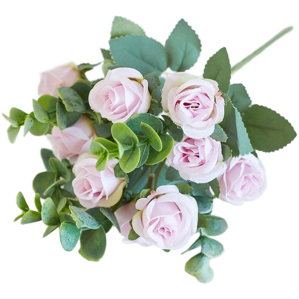 Artificial Bouquet of Roses Silk Fabric Design for Wedding Home Office Use