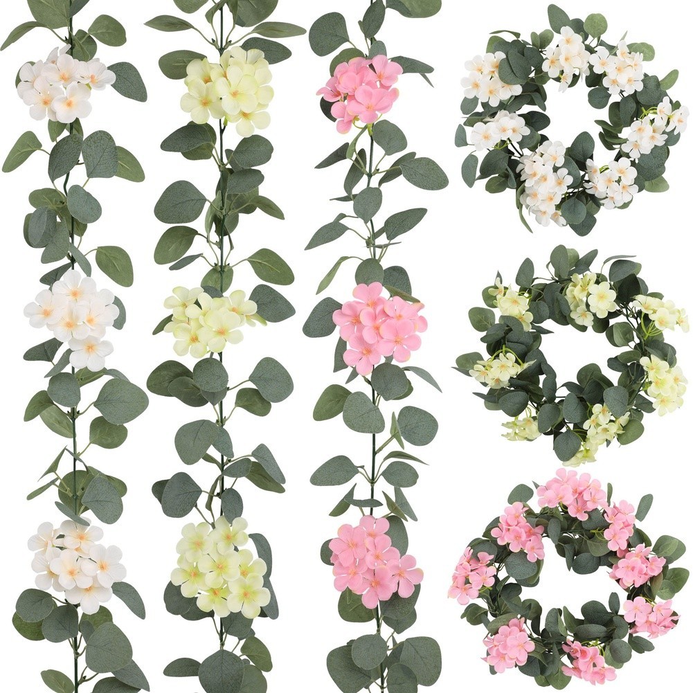 Silk Artificial Hydrangea Vine 178cm for Bedroom Living Room Wedding Hangings