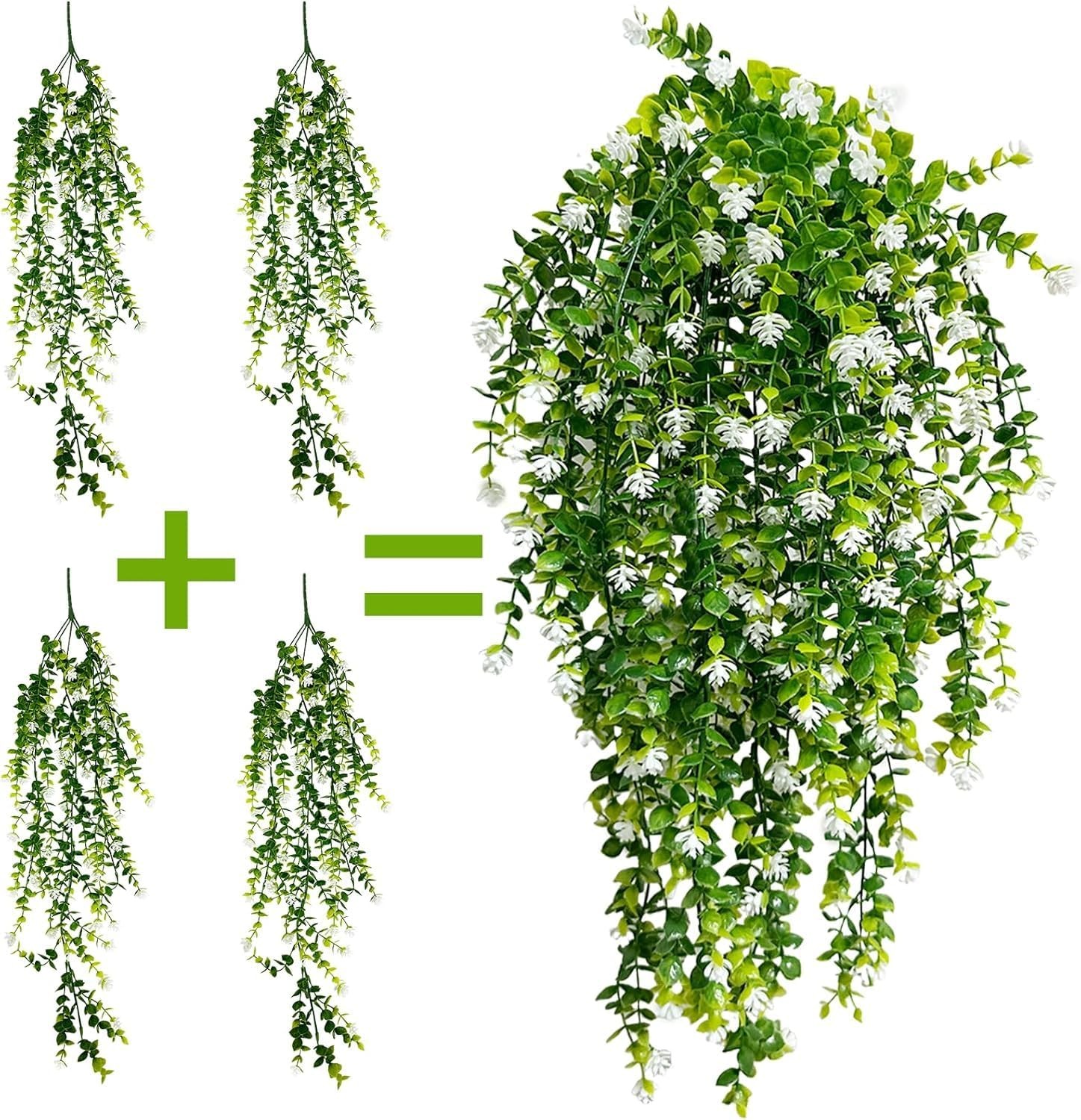24pcs Artificial Wisteria Vine Garland Fake Flower Plant Garden Wedding Decor