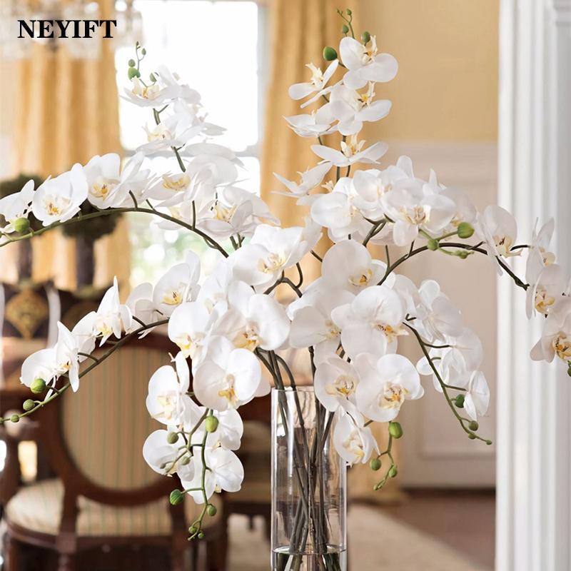 9 Heads 98cm Artificial Butterfly Orchid Flowers Fake Moth Orchids Flowers
