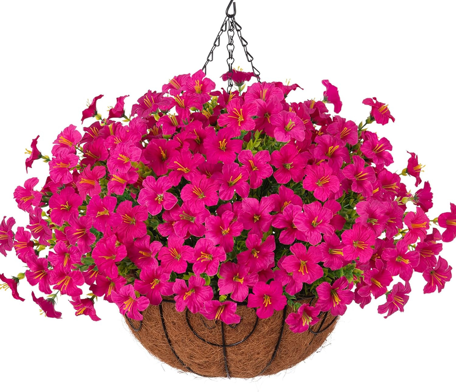 Artificial Hanging Flowers for Outdoors Baskets Spring Fake Plants Outdoor Decor