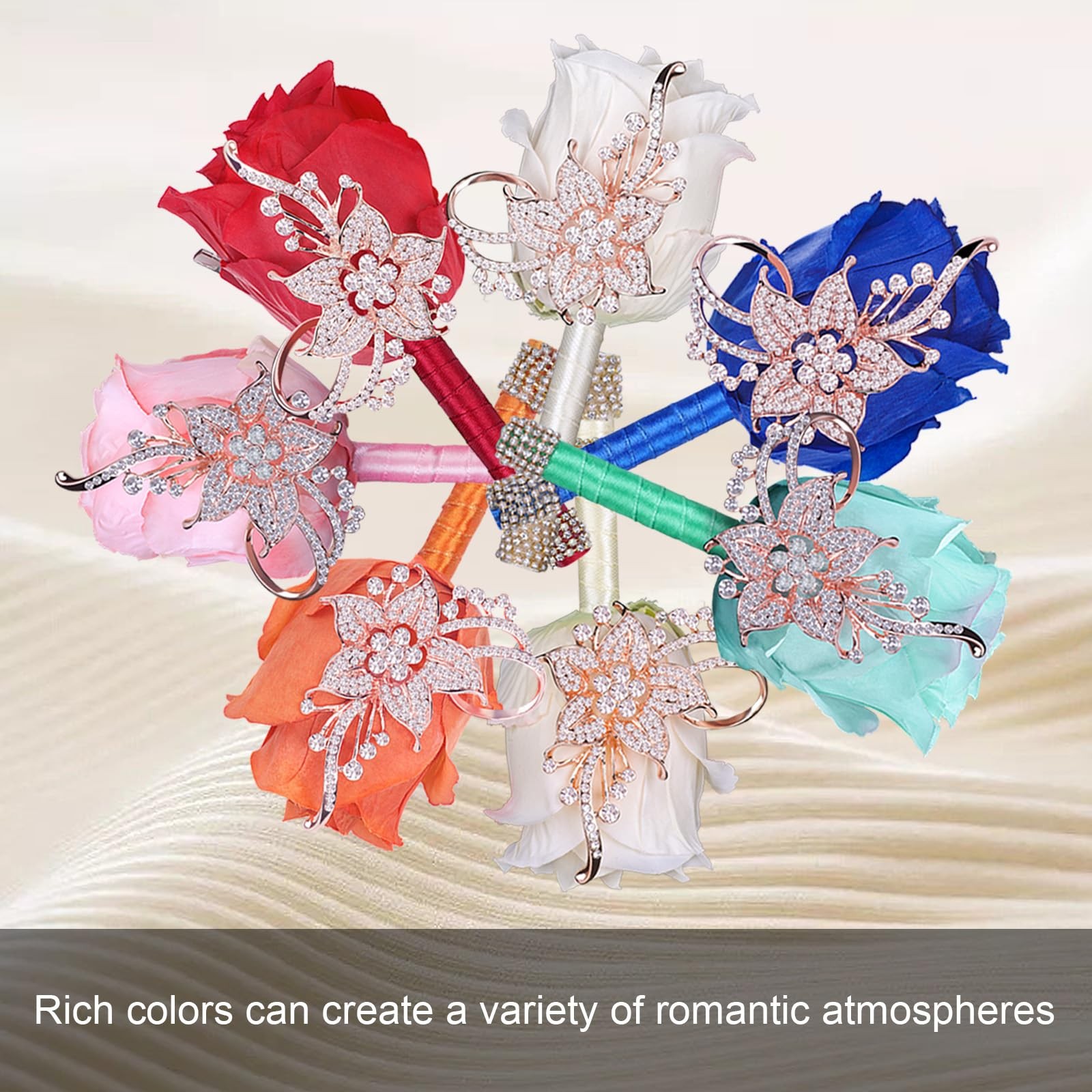 Bling Boutonniere for Men Wedding Pocket Boutonniere with Pins for Groomsmen …