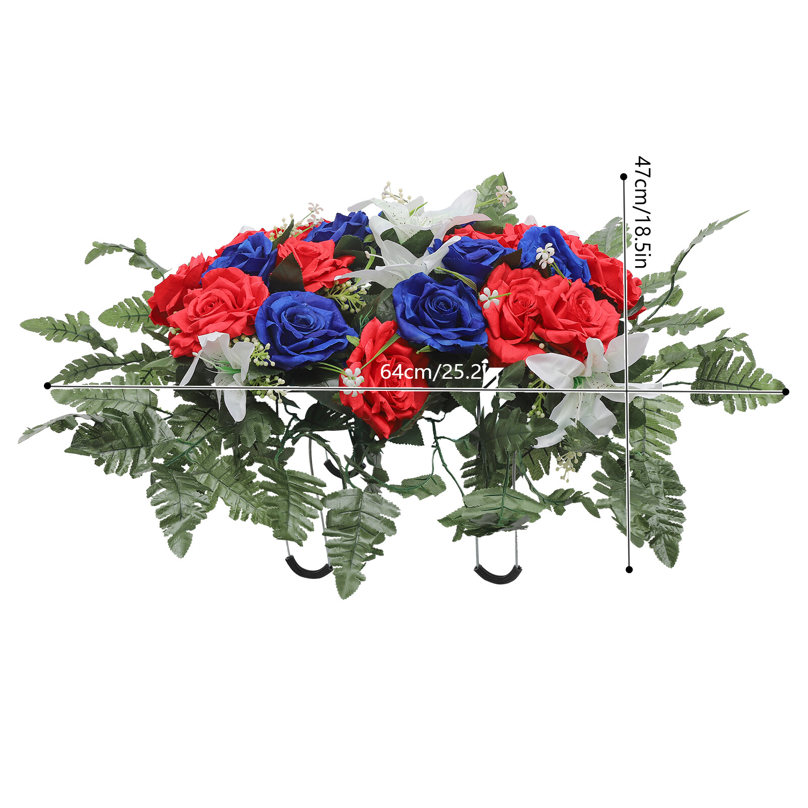 Artificial Flowers for Headstone Outdoor Grave Decorations Cemetery Flowers New