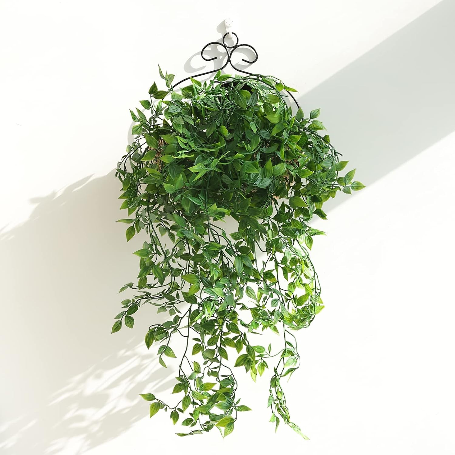 Chic 3 Pack Artificial Hanging Plants with Adjustable Shape for Custom Decor