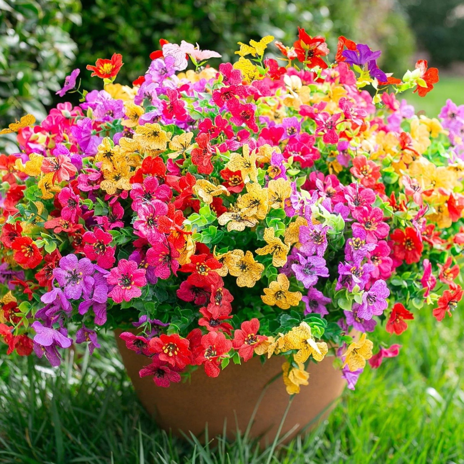 Artificial Flowers for Outdoors Daisy 12 Bundles for Home Decoration, Faux Fl…