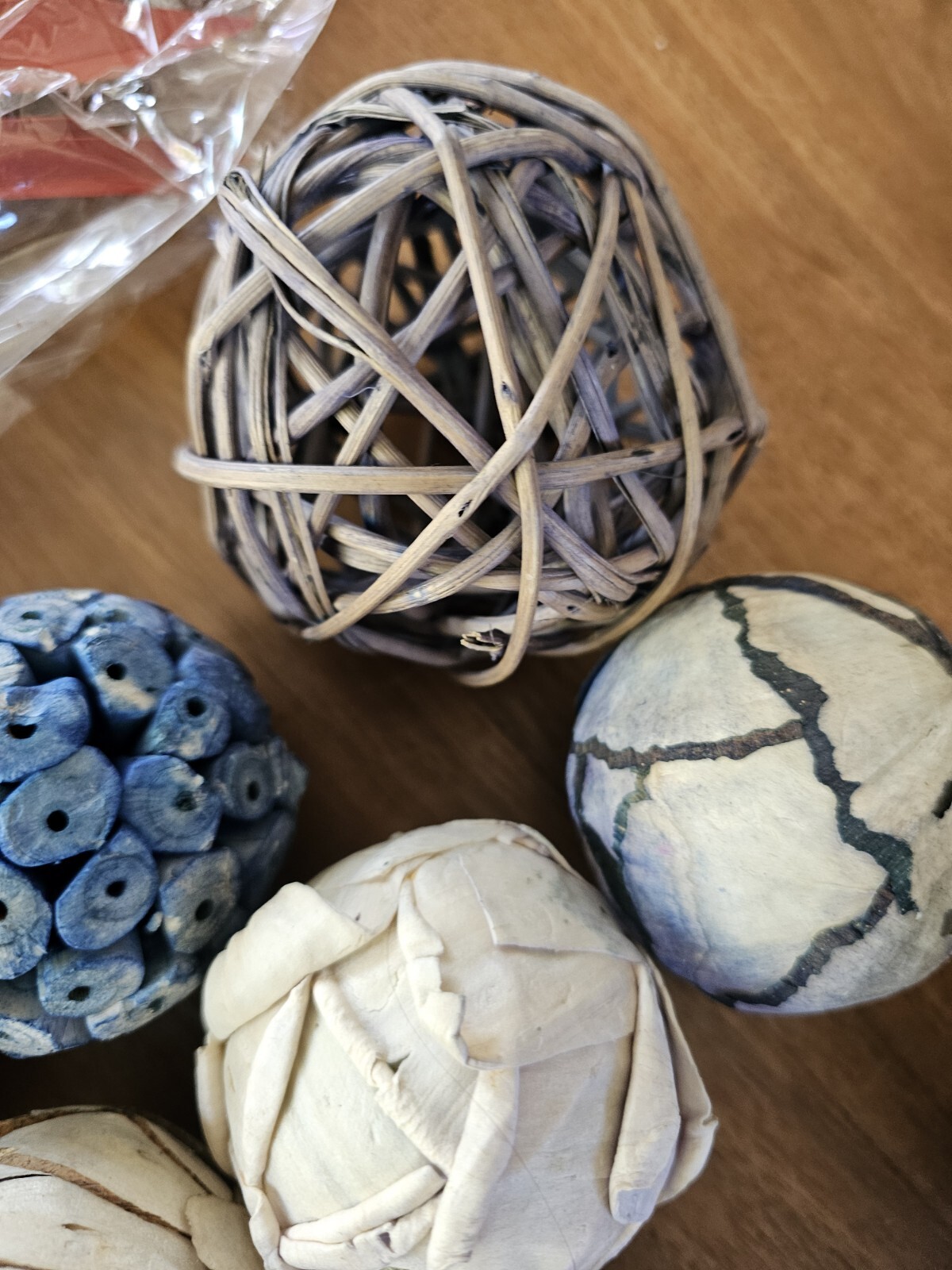 Natural Palm Leaf Branches Organic Orb Vessel Filler Bundle