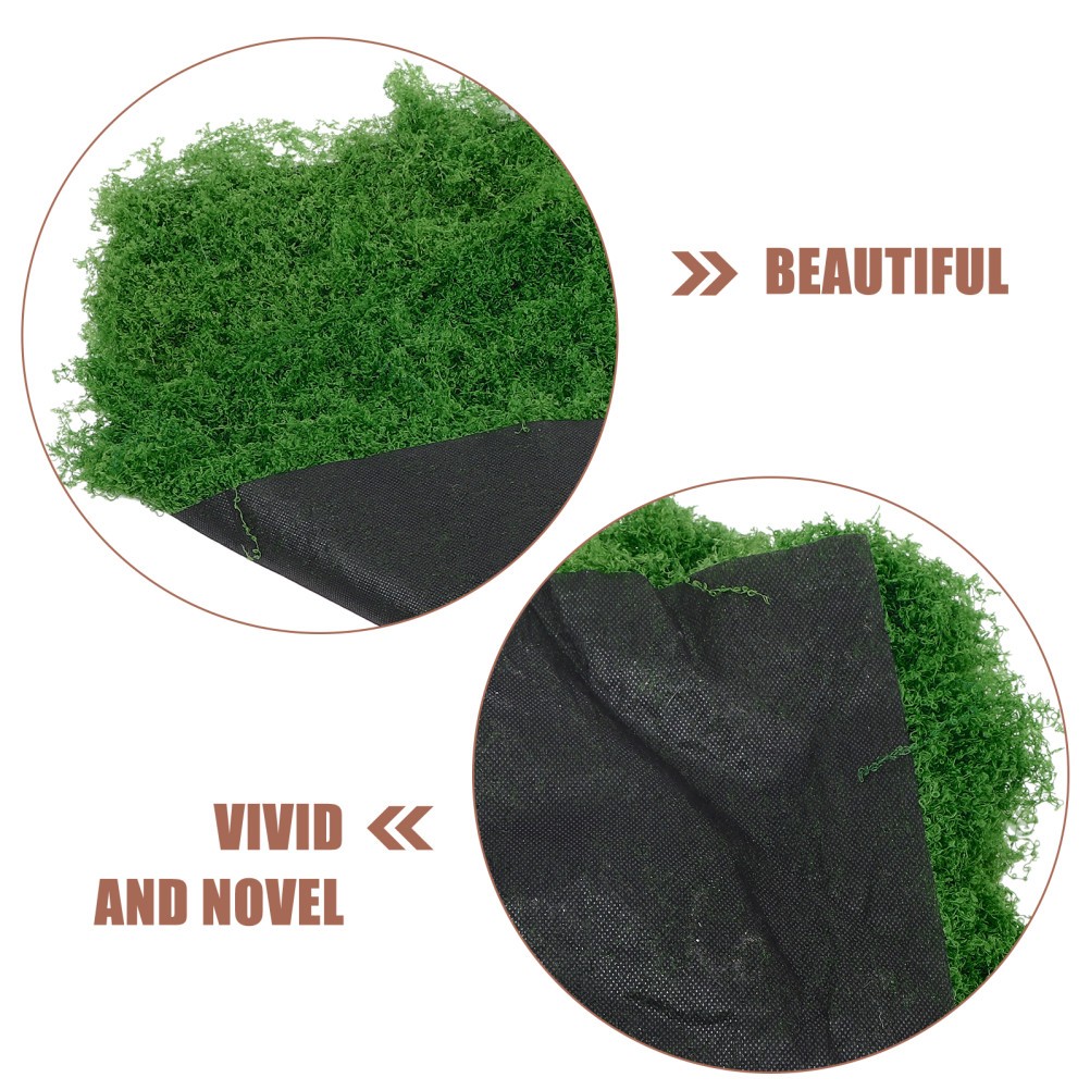 Pack of Mini Garden Artificial Moss Durable Green Turf for Photo Props
