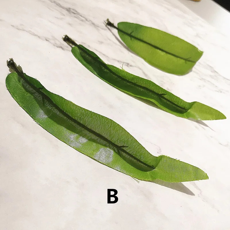 20Pcs 20Cm Decor Green Artificial Tulip Leaf Flower for Wedding Home Decoration