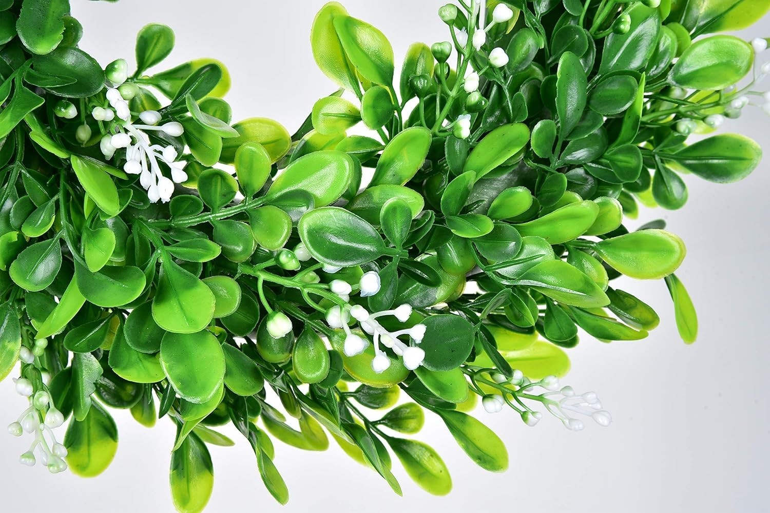Vibrant 11-Inch Green Wreath with Rustic Bow – Perfect for All Occasions