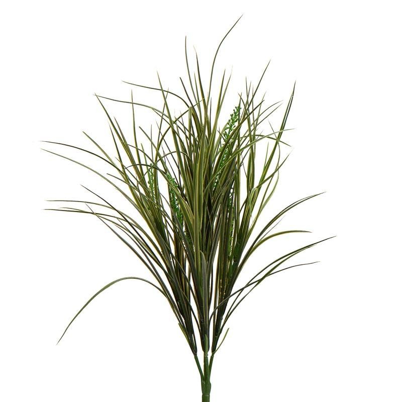 21″ Tall Indoor / Ourdoor Artifical Grass Floral Bush