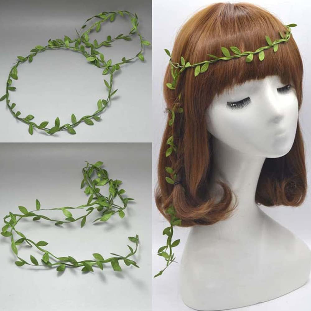 Artificial Greenery Eucalyptus Vine, 252Ft Plants Fake Hanging Green Leaves Jung