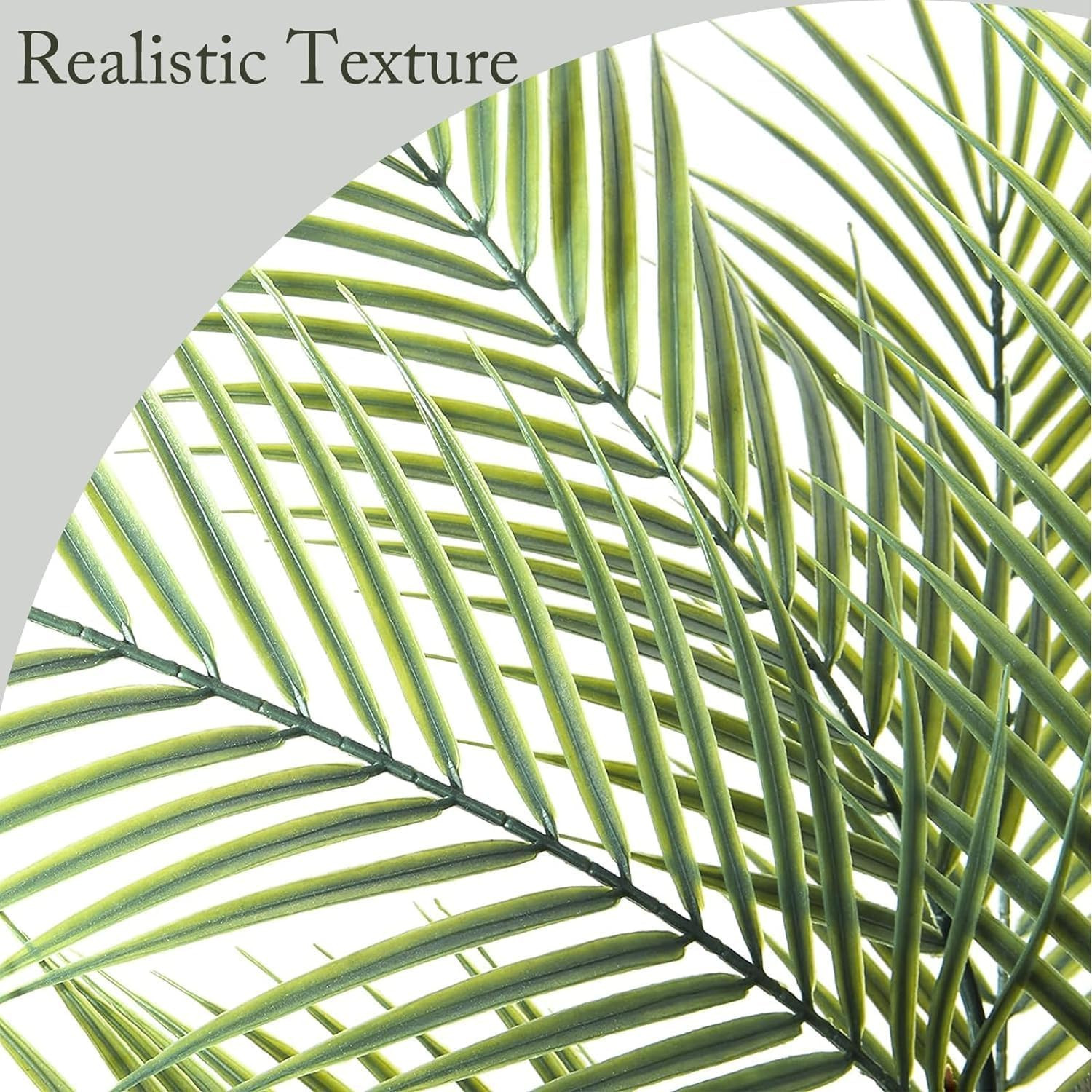 Artificial Palm Plant 3FT Fake Palm Tree with 9 Trunks Perfect 36Inch Faux Tropi