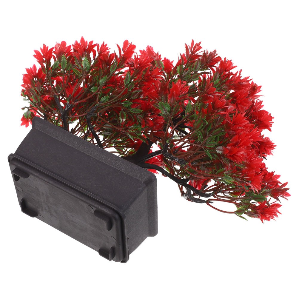 Artificial Bonsai Tree Plastic Desk Ornament for Japanese Style Home Decoration