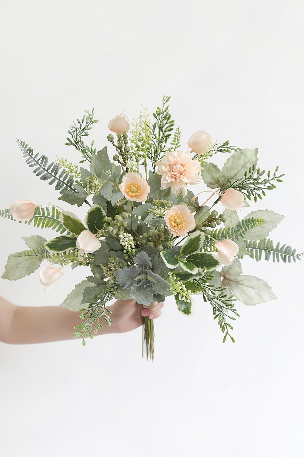 GAATEEK Artificial Greenery Stems Box Set44 Pcs with 10 Kinds of Faux Greenery