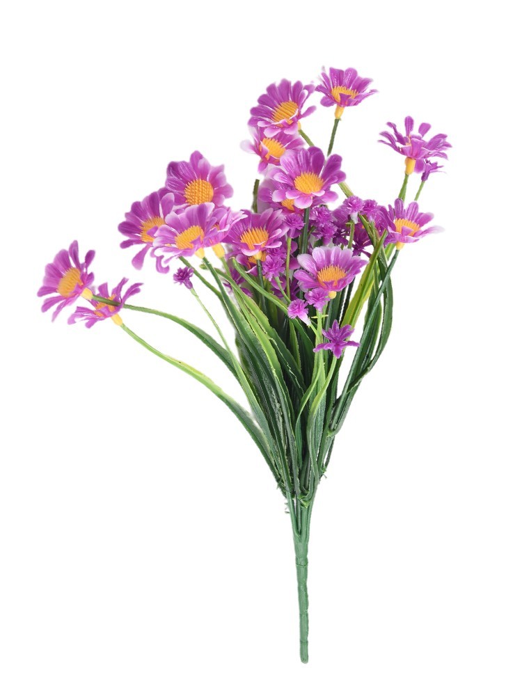 Artificial Flowers Daisies Plants Indoor Outdoor Fake Bouquet Garden Home Decor