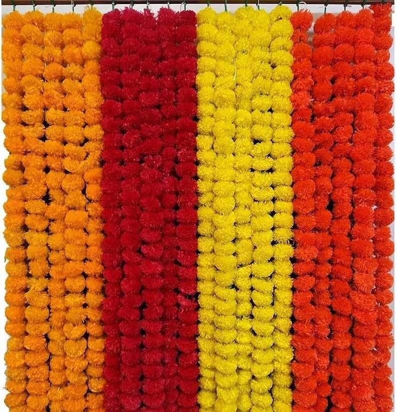 Artificial Marigold Flower Garlands Vine Wedding Event Party Home Wholesale Lot