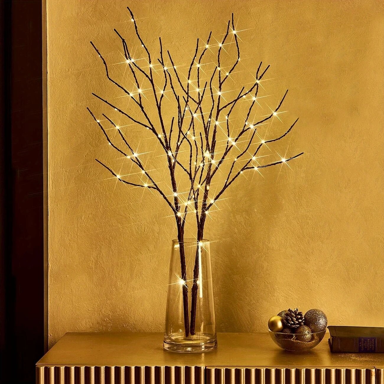 LED Lighted Artificial Decorative Branches (2 pieces)