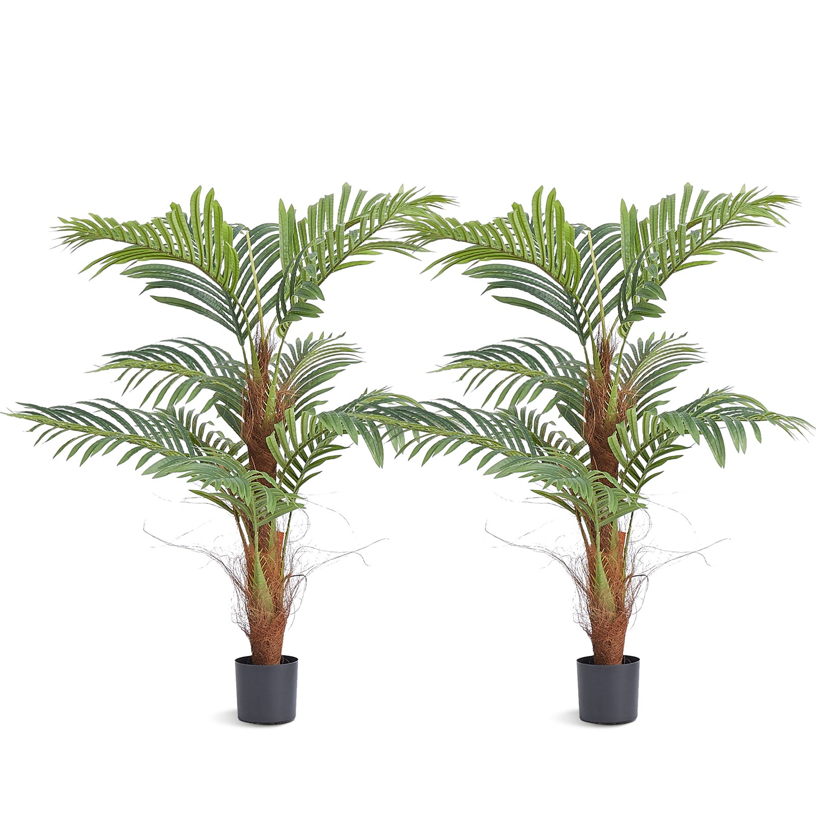 Uimoso 4 FT Artificial Areca Palm Tree Decorative Faux Plant for Indoor Spaces