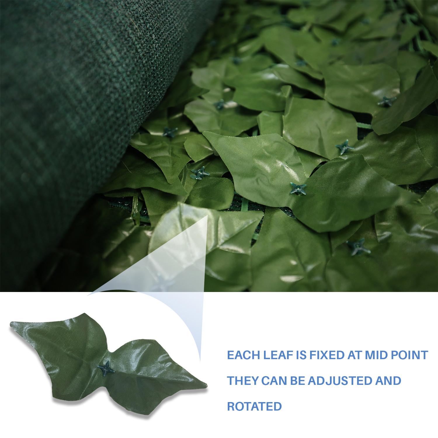 8ft-14ft Artificial Faux Ivy Leaves Privacy Fence Screen Wall Decor Garden Hedge