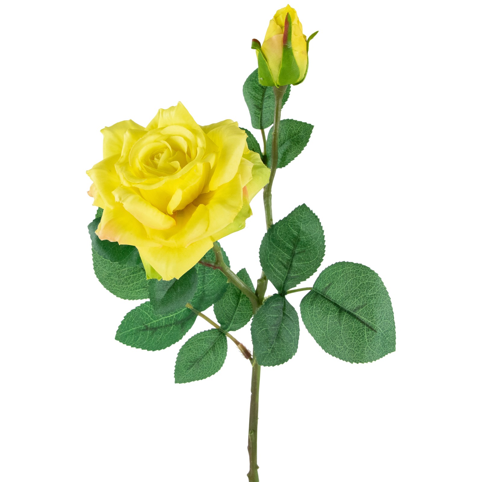 Northlight Real Touch™ Yellow Artificial Rose Stems, Set of 6 – 19″
