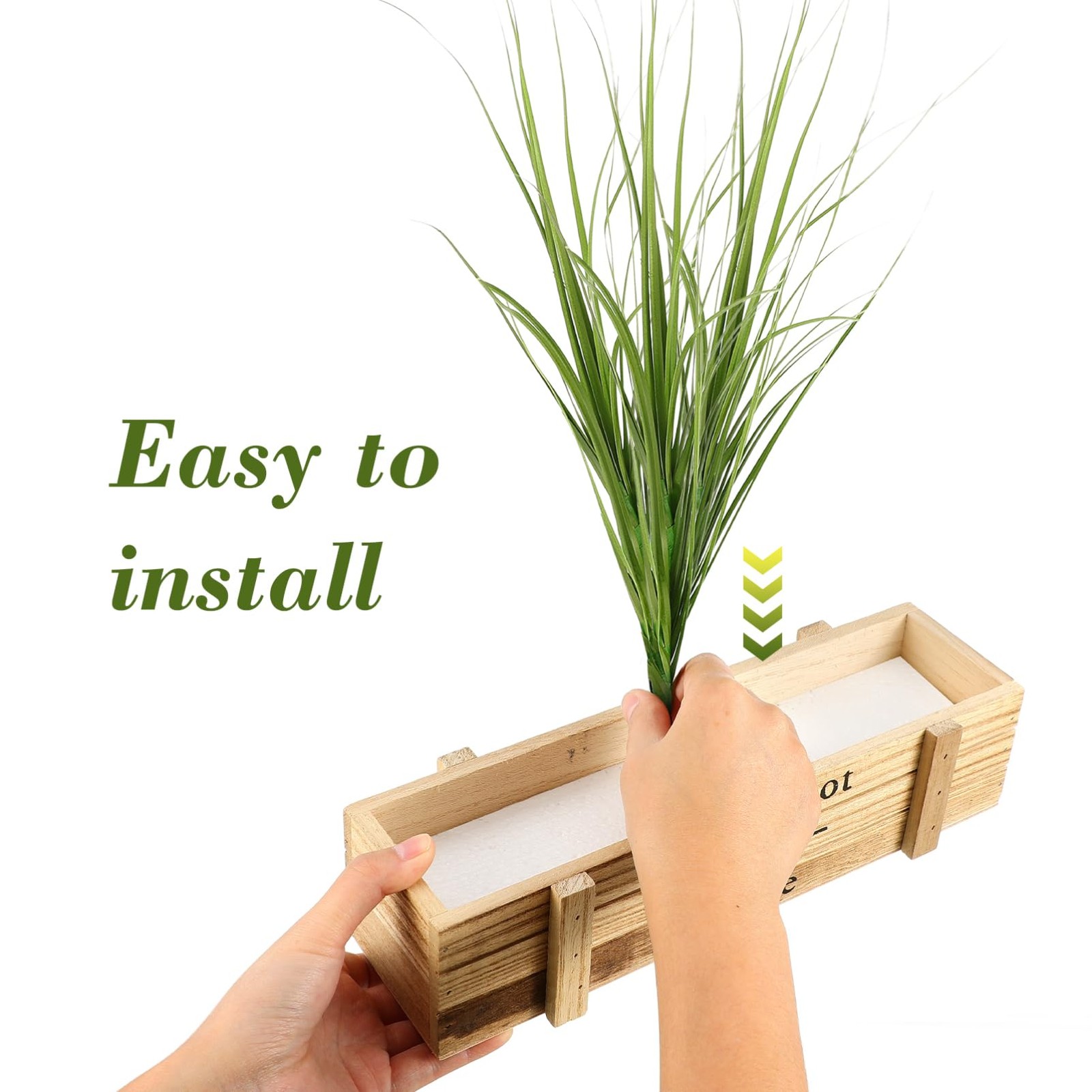 Angoily 12Pcs Artificial Cattails Greenery Faux Grass for Indoor Outdoor Home…