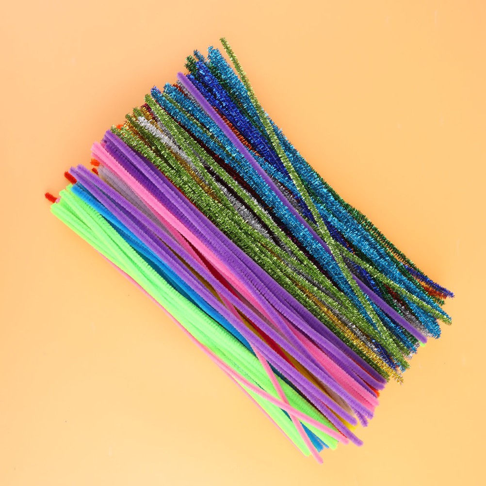 200Pcs Assorted Color Bendable Twisted Bars Creative Building Stick Toy for Kids