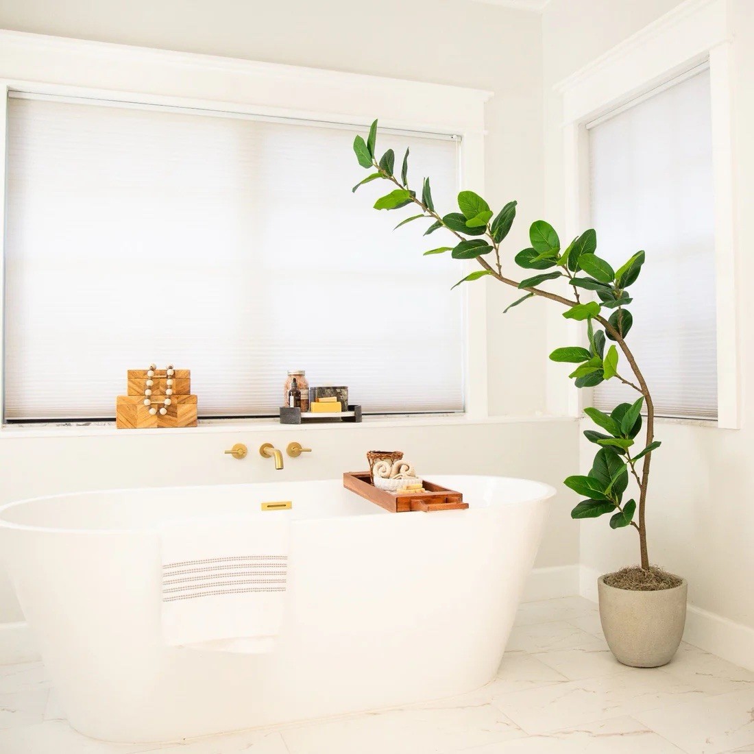 7′ Artificial Curved Trunk Audrey Ficus Tree