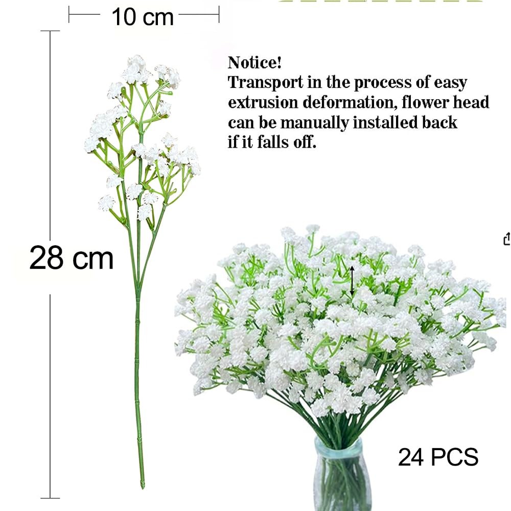 24pcs Artificial Gypsophila Flowers Fake Flowers Real Touch Fake Flowers for …