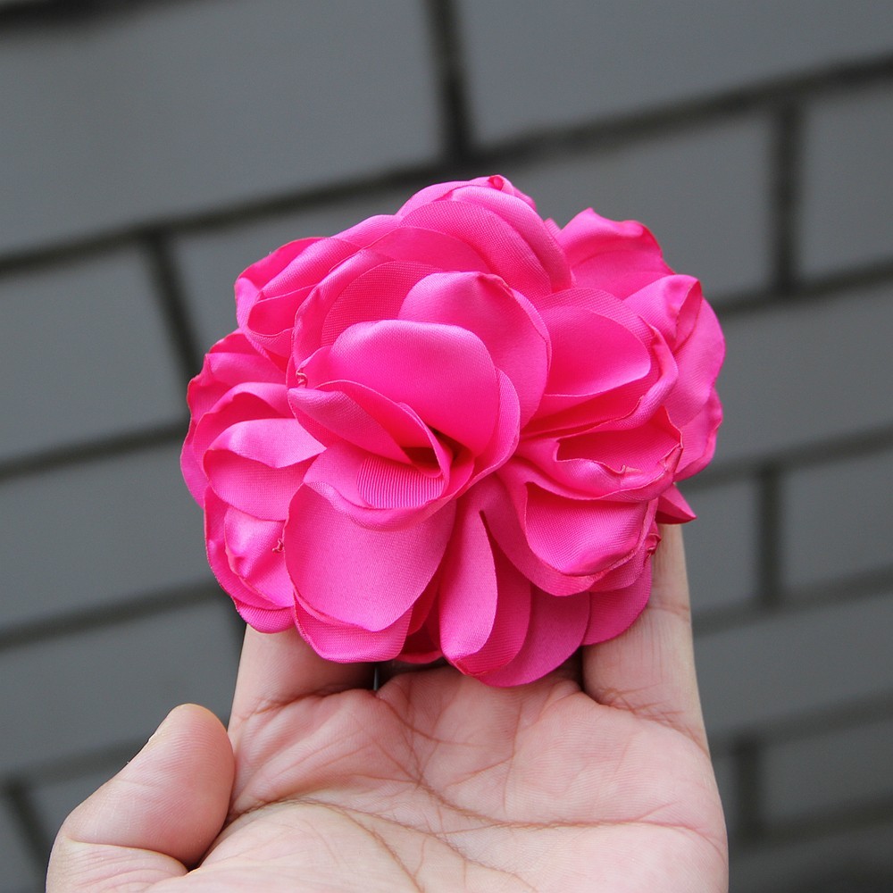 9cm French Fashion Cloth Art Flower For Women Handmade Fabric Corsage Lapel