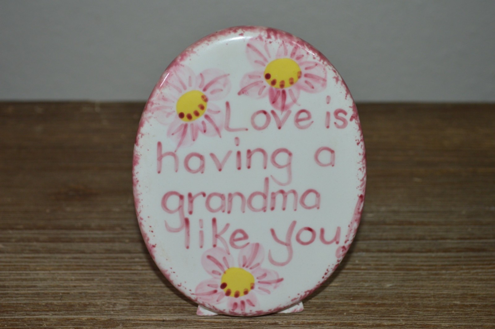 Grandma Standing Plague Flowers Gift Mother’s Day Birthday Present