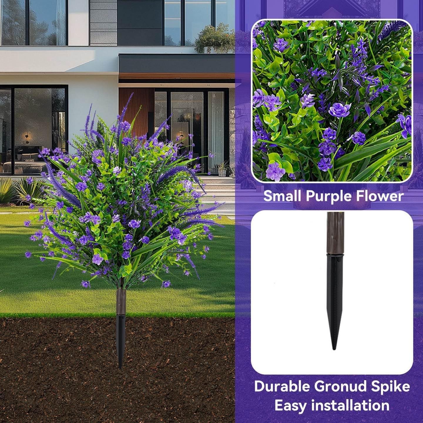 Artificial Topiary Ball Trees 15.7in UV-Resistant Faux Shrubs Garden Decor Pu…