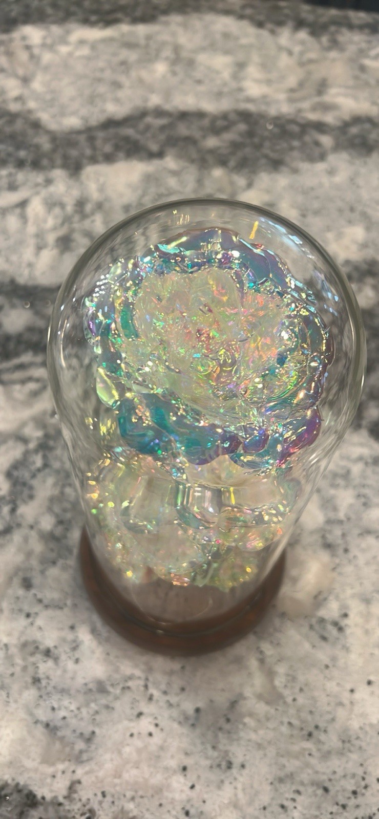 Eternal Rose, Glass Dome Galaxy Rose Light- Lamp Or Nightlight – Flower Decor