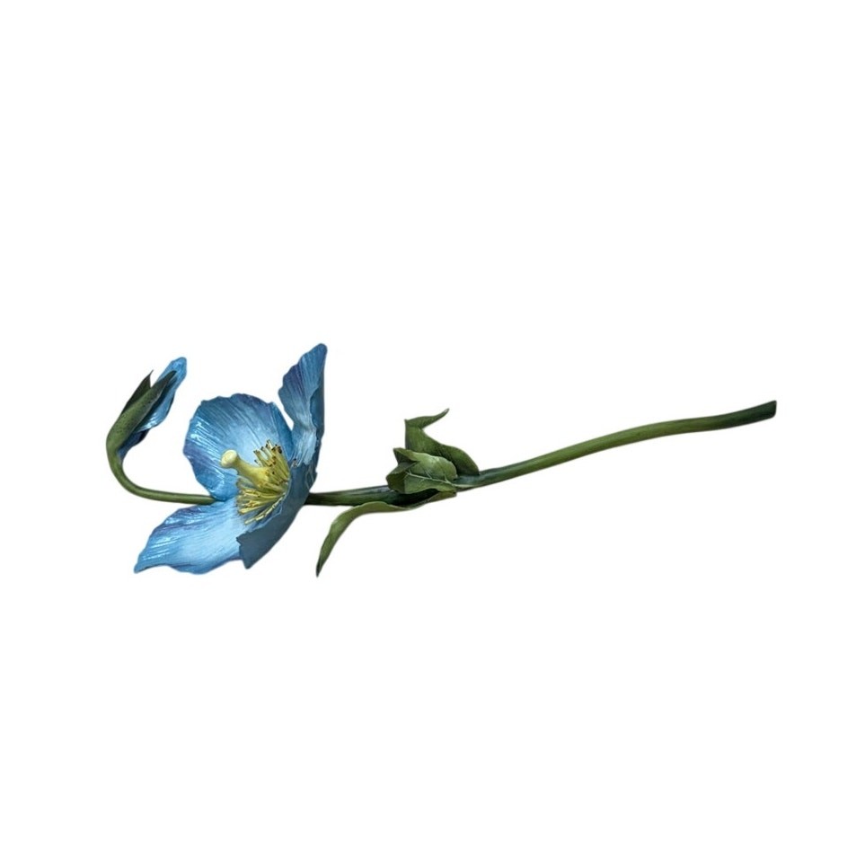 Boehm Porcelain Blue Flower England Stem Figurine