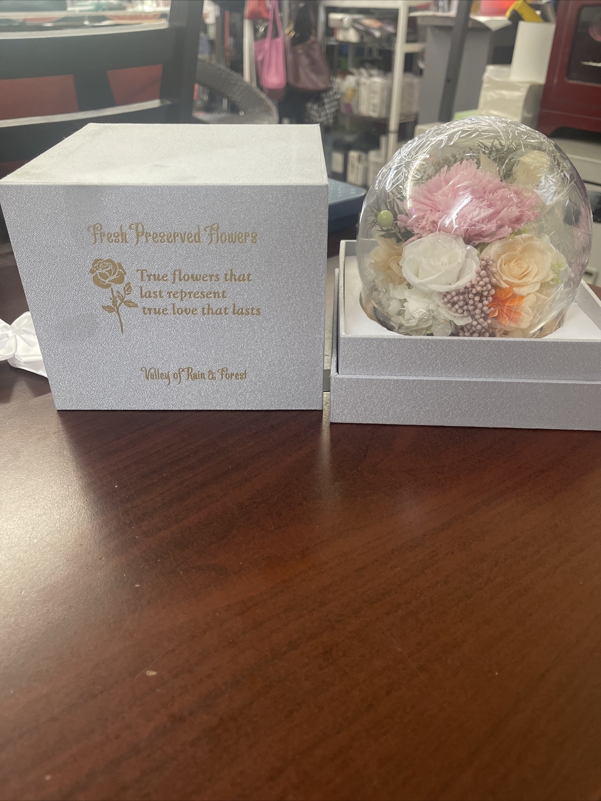 REAL FLOWERS PRESERVED CARNATION Gifts for Women Wife Sister