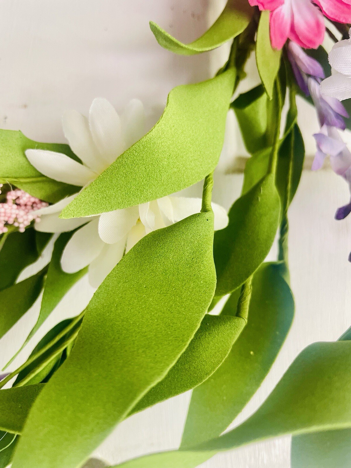 Spring Festival Flower & Herb Small Wreath Floral Greenery Ring