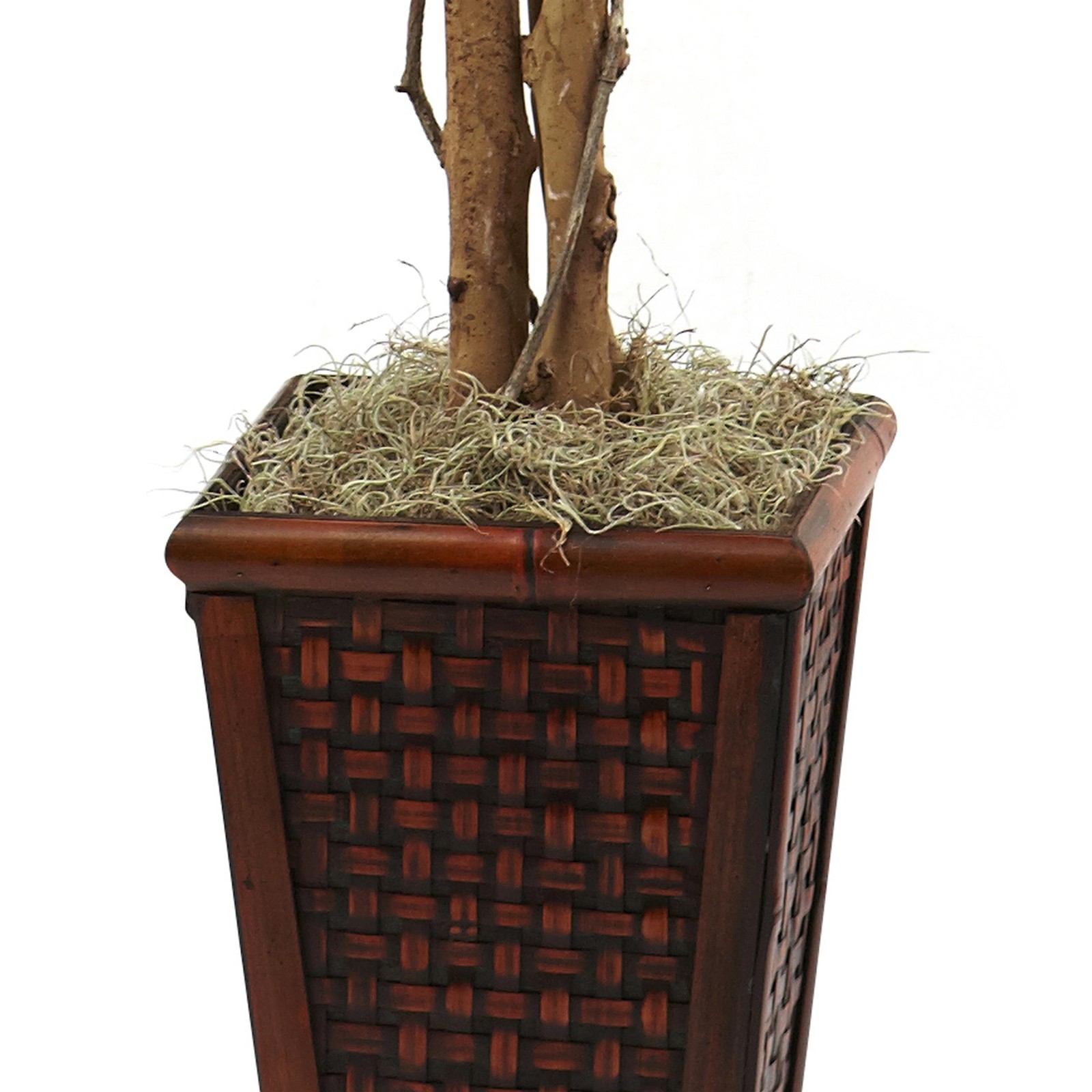 Nearly Natural 6.5ft Ficus with Decorative Planter in Green