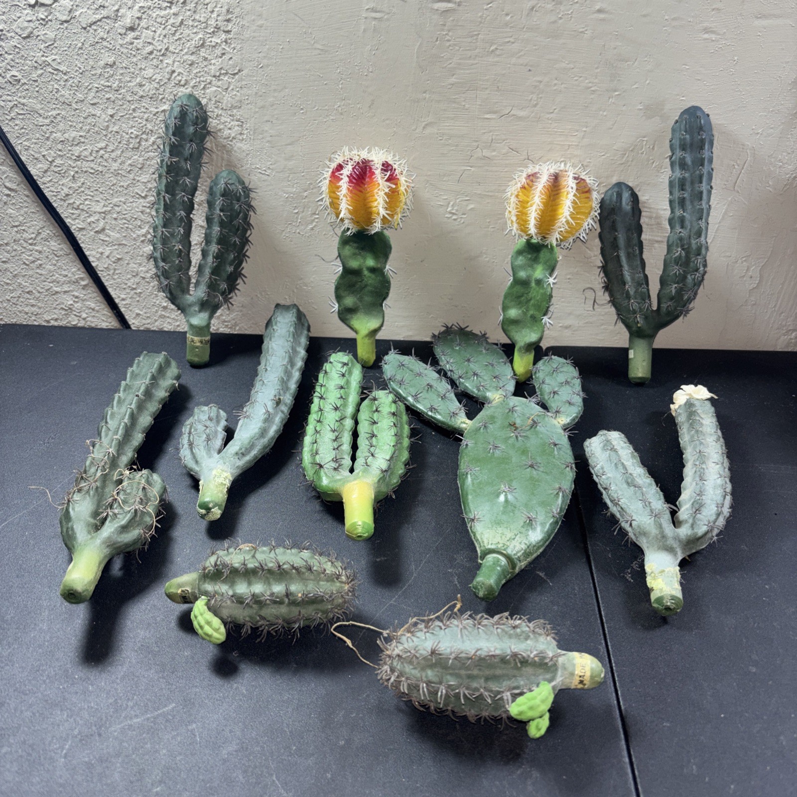 11 Faux Cactus Fake Saguaro Southwestern Plastic Decor A