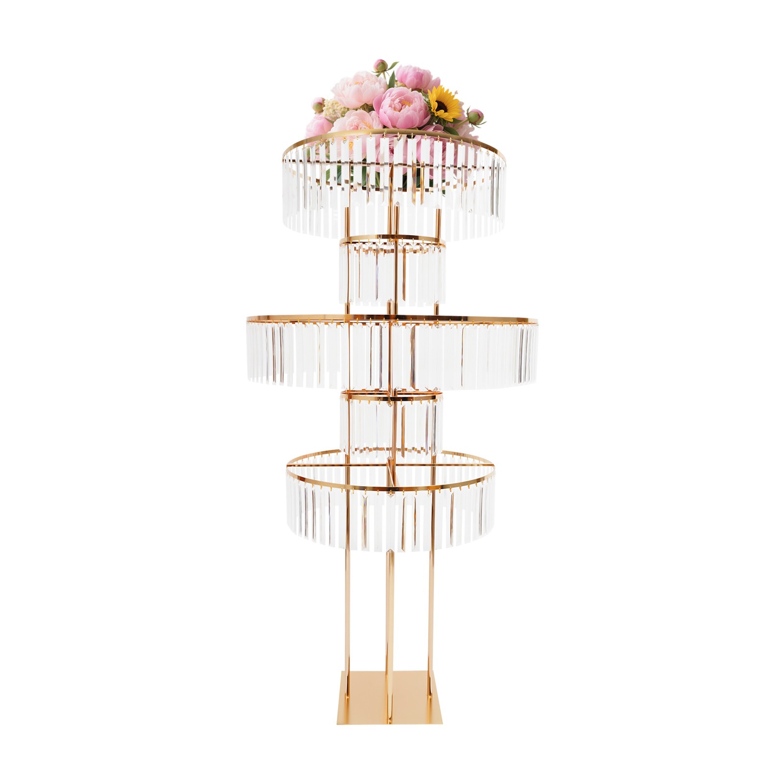 Metal Pedestal Stand 5.09ft Height Wedding Flower Stand Wedding Pedestal Stand
