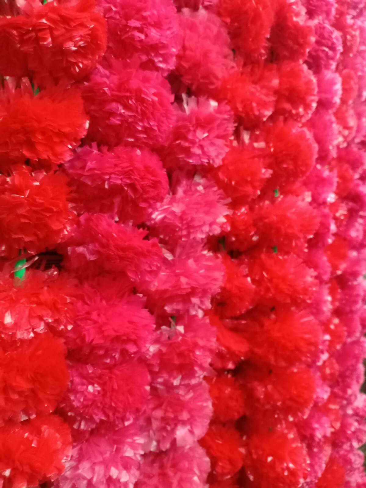 100Pcs Set Artificial Marigold Flower Garlands Diwali Indian Wedding Decoration