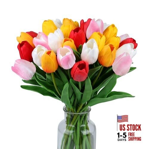 Fake Flowers Tulips Artificial Flower White,yellow,sunset Red,red,light-pink