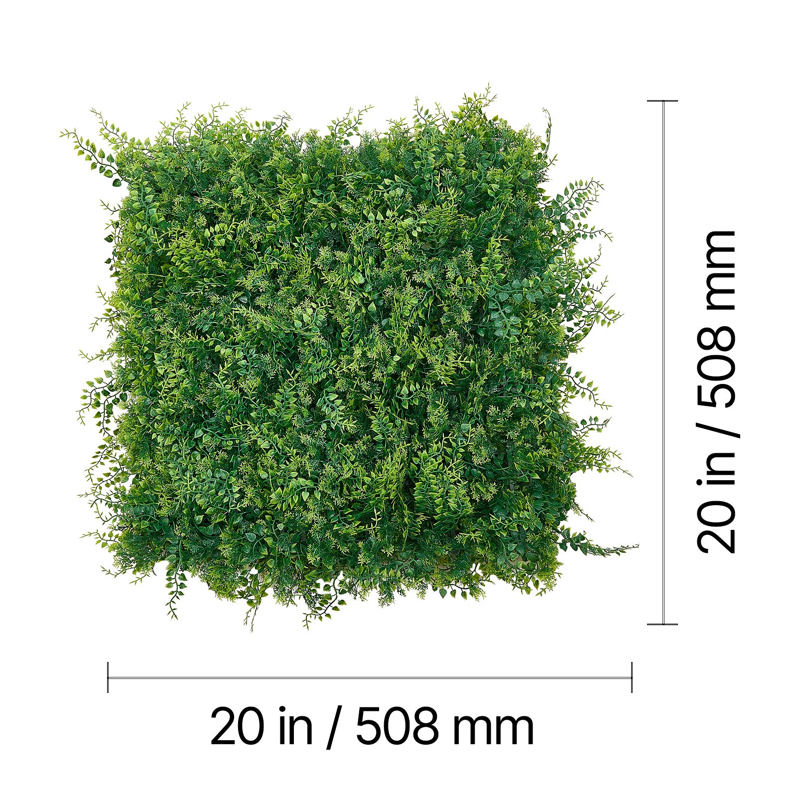 Uimoso Artificial Plant Wall Panels 12PCS 20 x 20 in Faux Boxwood for Greenery