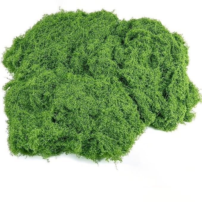 Fresh Green Artificial Moss 16 OZ Faux Decorative Plant Crafts Garden Decor