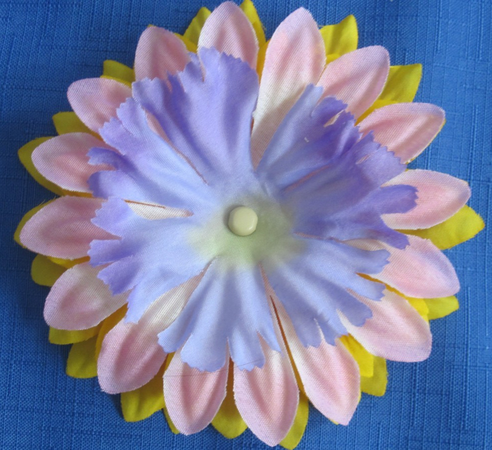 #2 Lot-12 Layers Used Silk Flower Petals 3.5-5″ Brads Multiple Colors Sizes